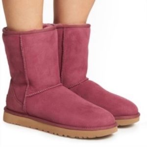 UGG Classic Garnet (maroon) Short II Winter Boots Size 8